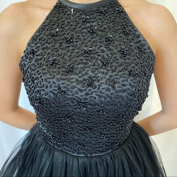 Anya little black dress w/ intricate beading - Picture 4 of 7